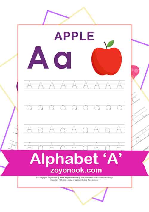 Alphabet A Kids Free Worksheets