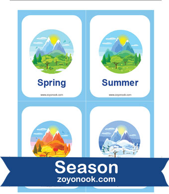 Four 4 seasons flashcards